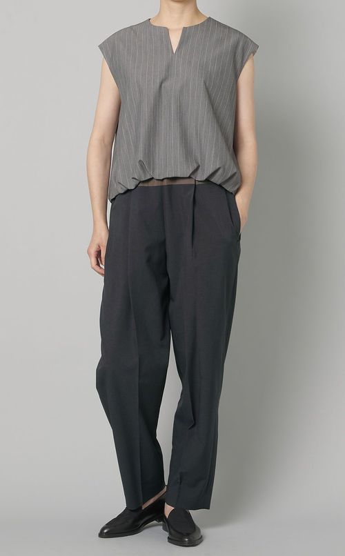 バイカラードローストリングパンツ