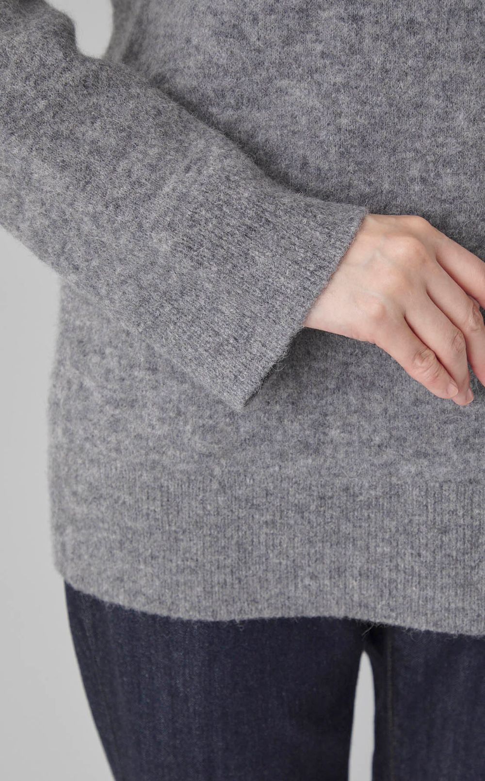 ウールオーバーサイズニットプルオーバー