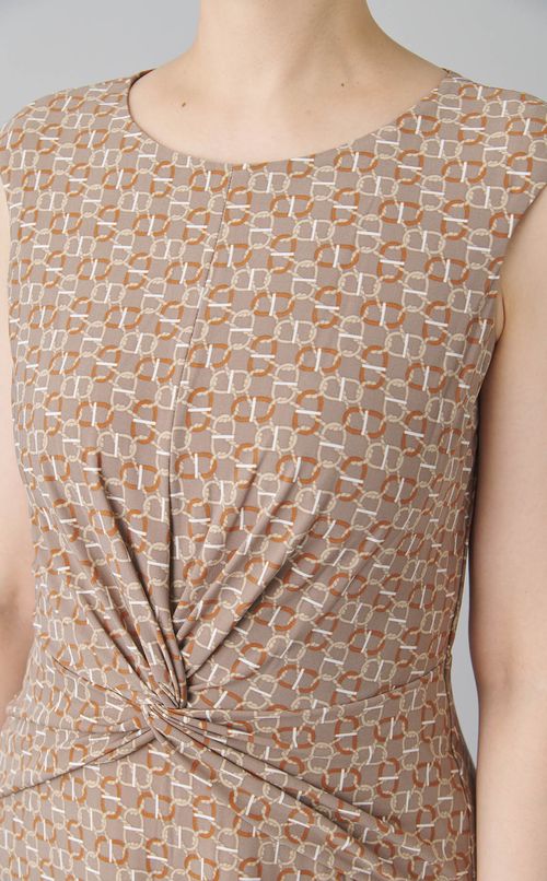 プリントジャージードレス