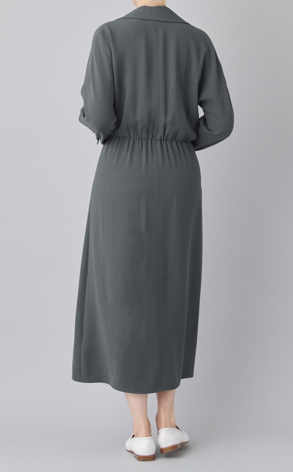 カシュクール切替シャツワンピース