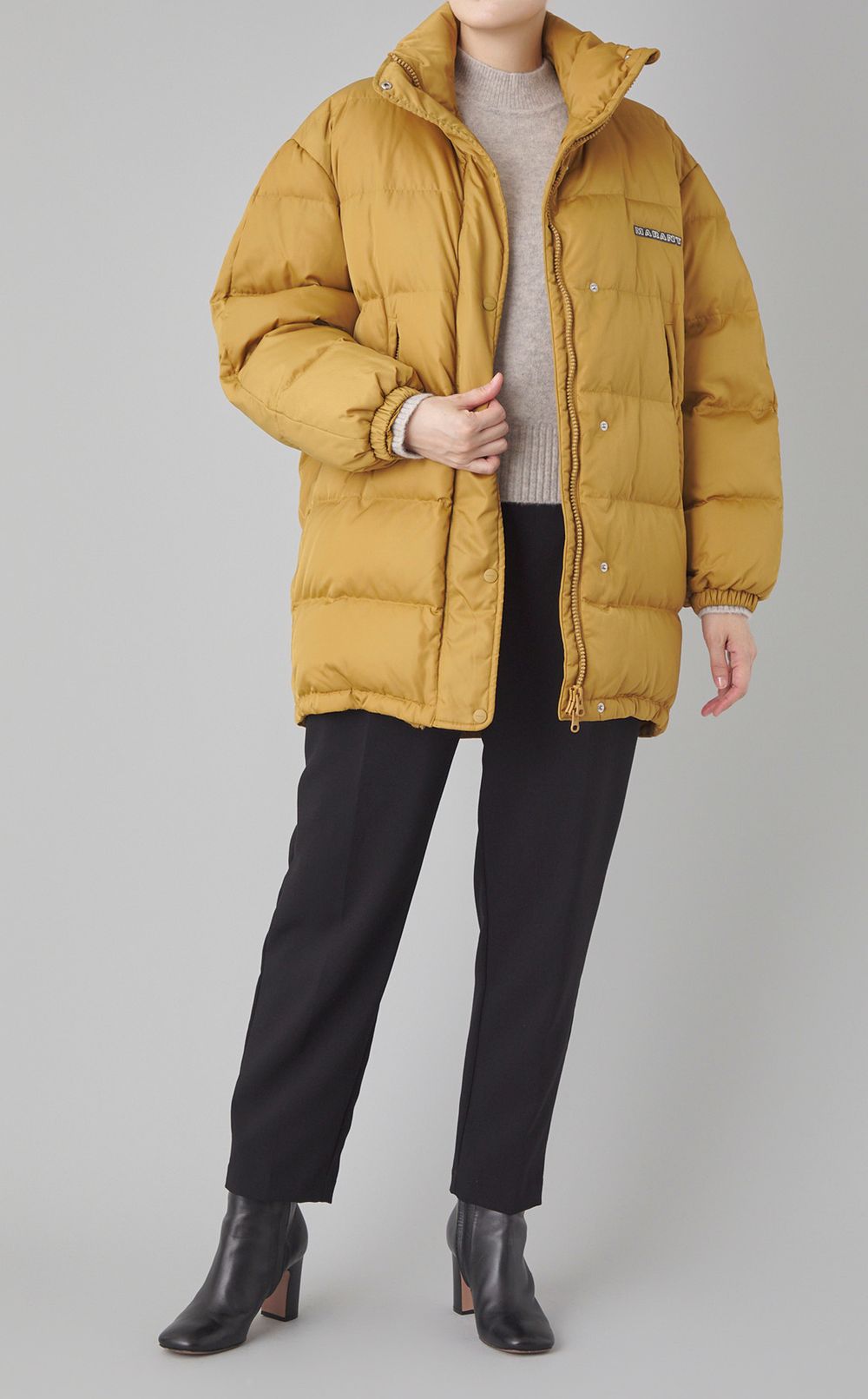 ナイロン中綿スタンドカラーコート