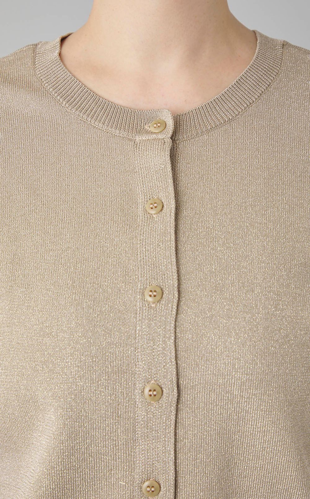 2wayラメ天竺ニットカーディガン