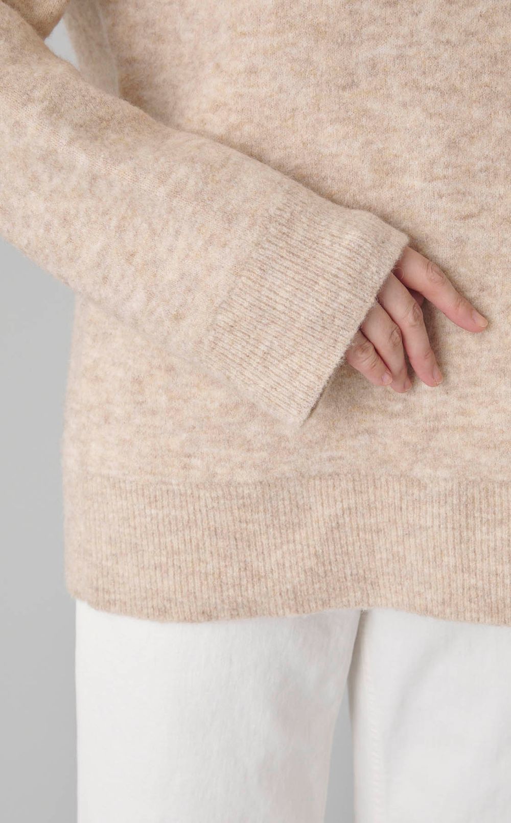 ウールオーバーサイズニットプルオーバー