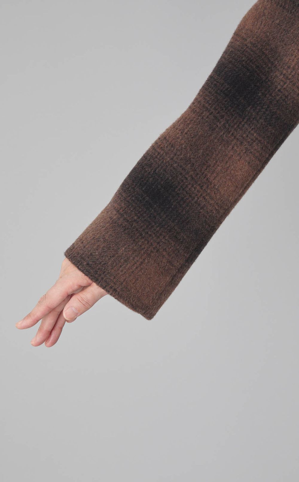 ブラッシュチェックテーラードコート