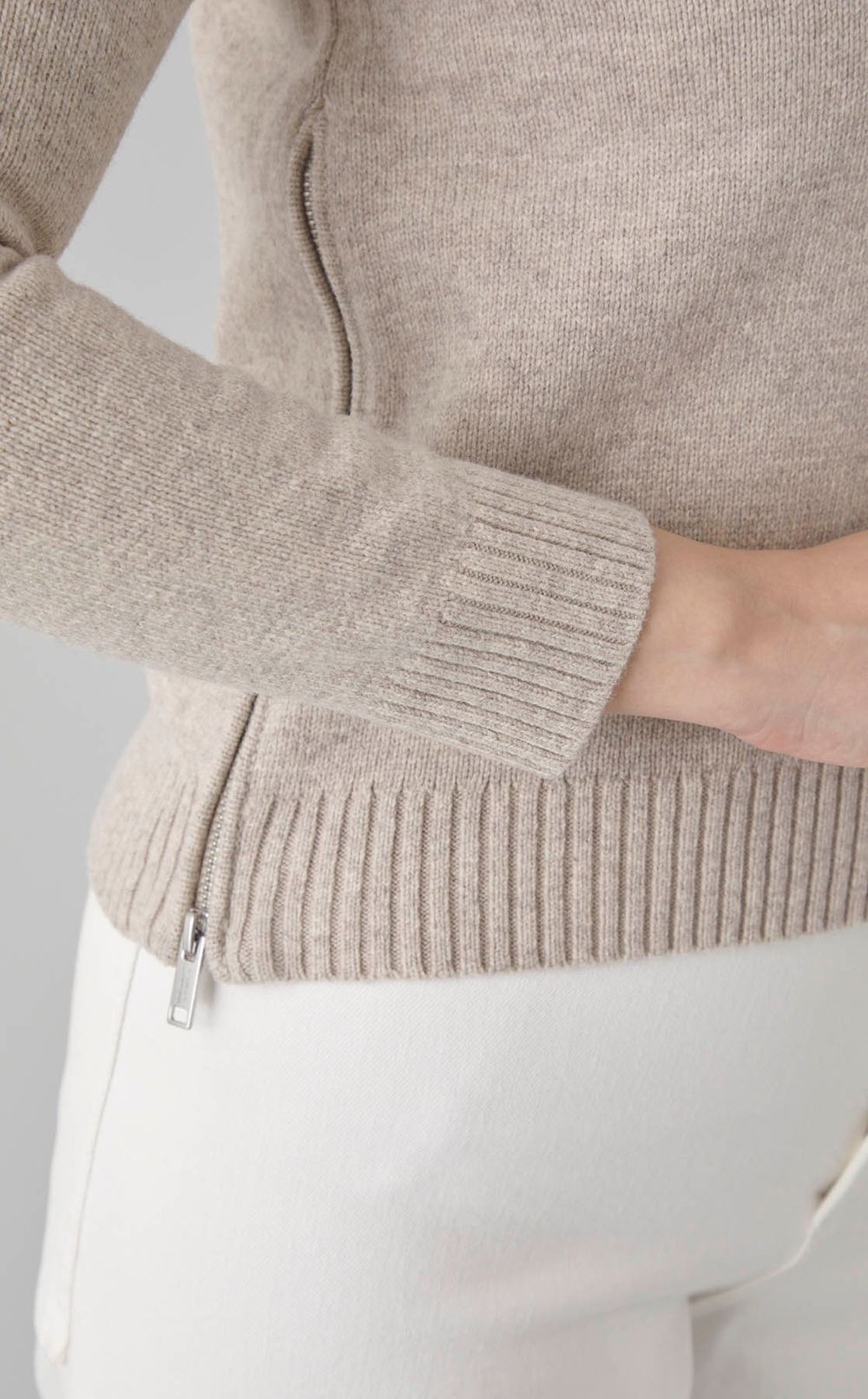 ウールクルーネックニットプルオーバー