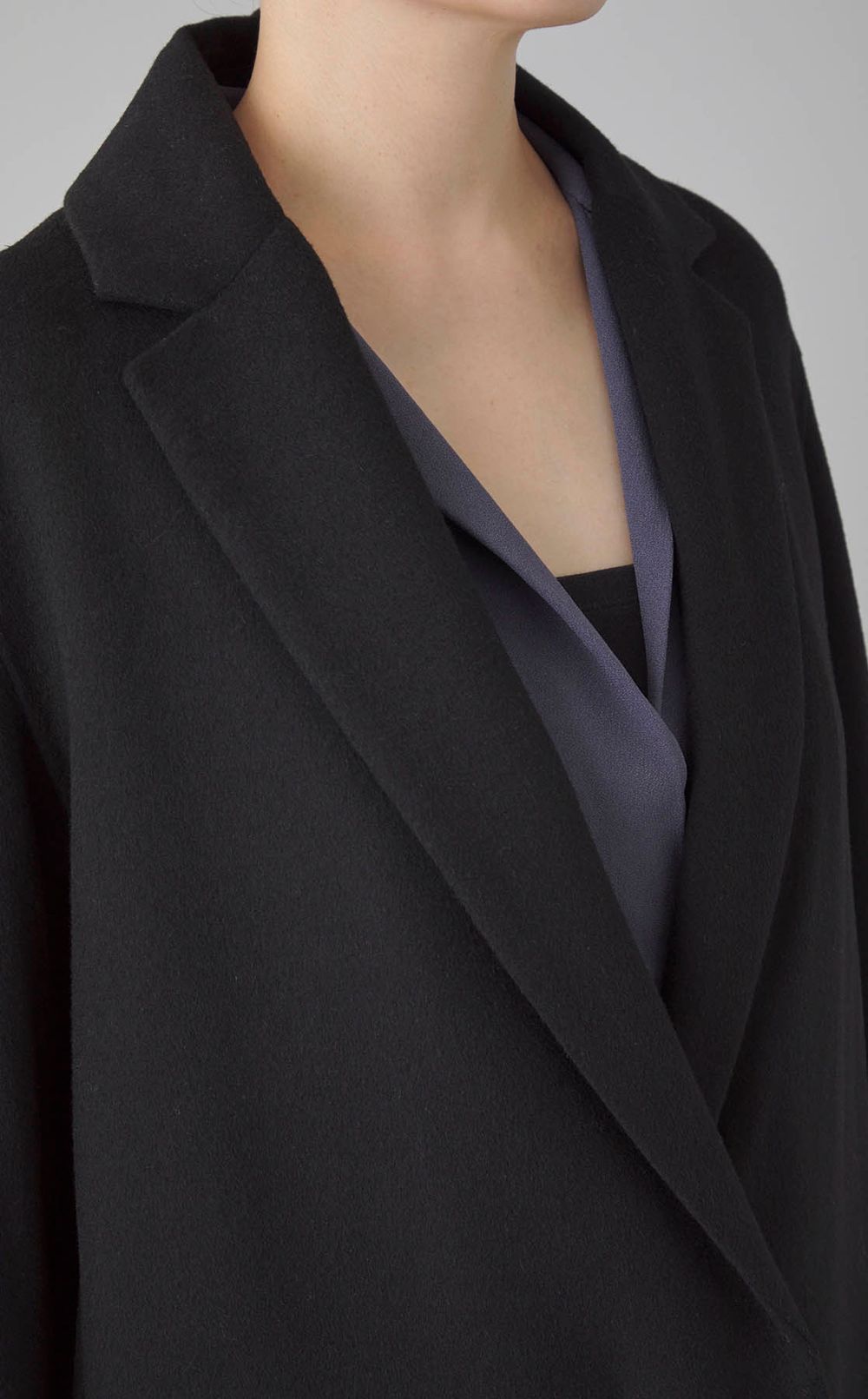 ウール比翼シングルコート