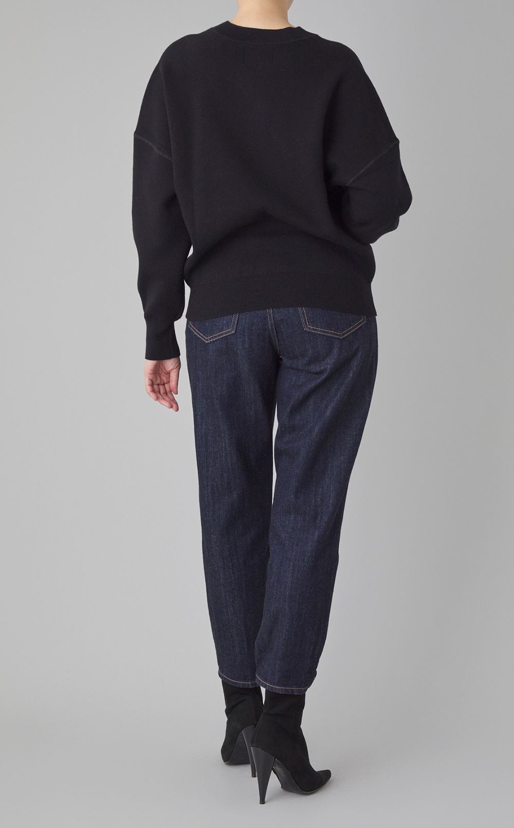 ウール混クルーネックプルオーバー