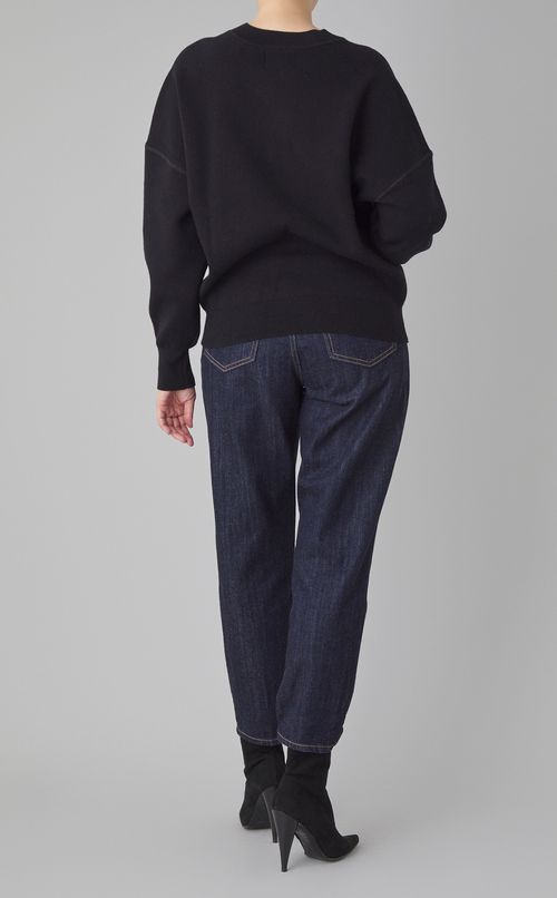 ウール混クルーネックプルオーバー