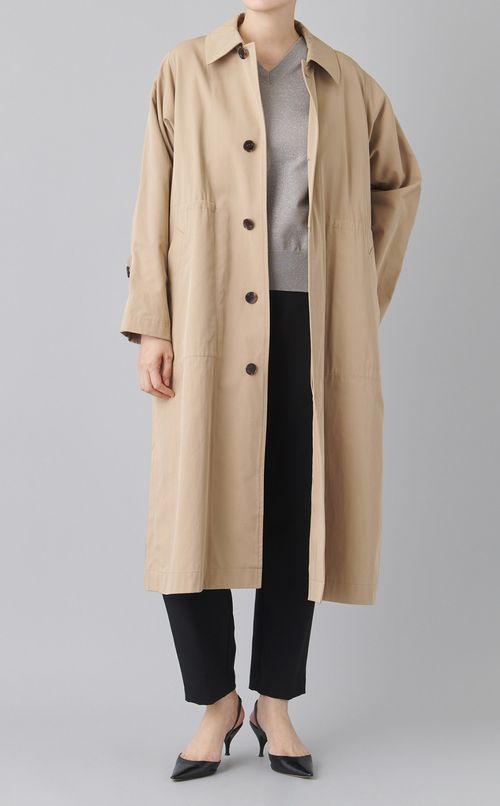 ベンチレーションステンカラーコート