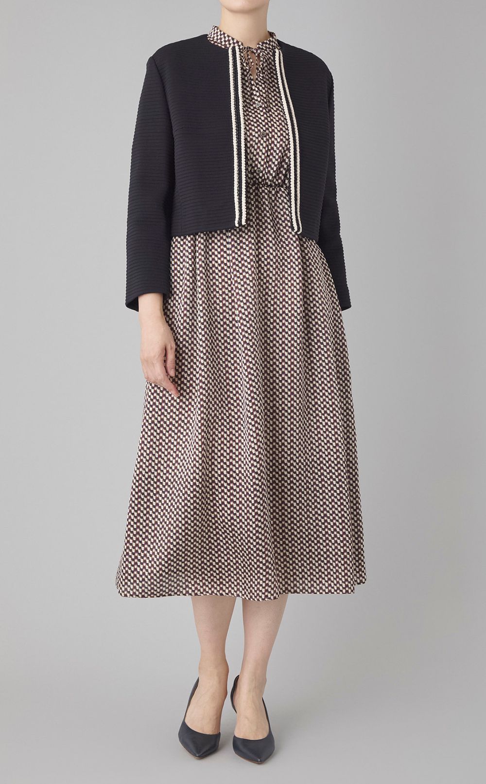 ジャージーノーカラージャケット