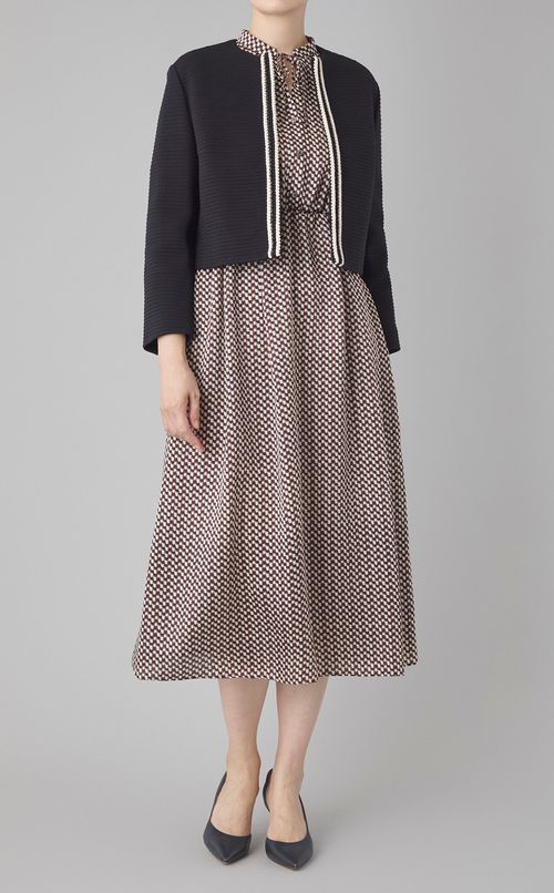 ジャージーノーカラージャケット