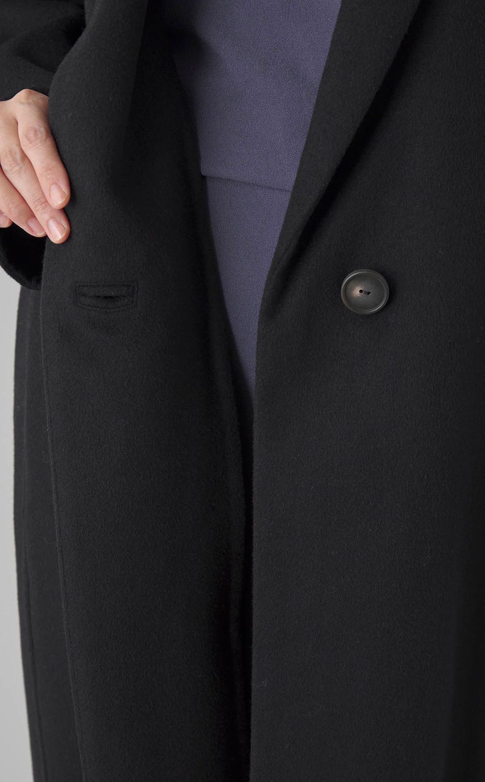 ウール比翼シングルコート