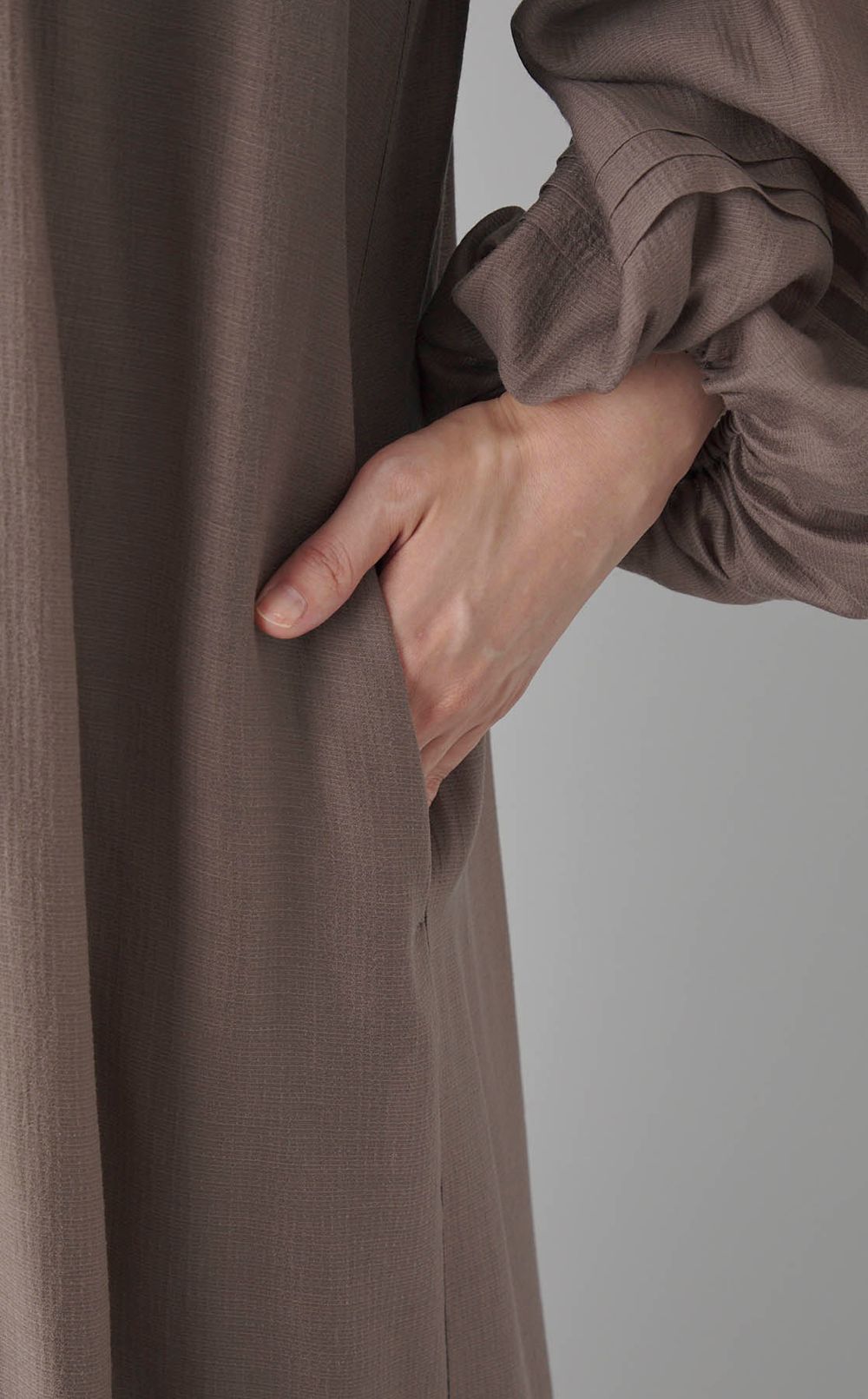 シフォンギャザーワンピース