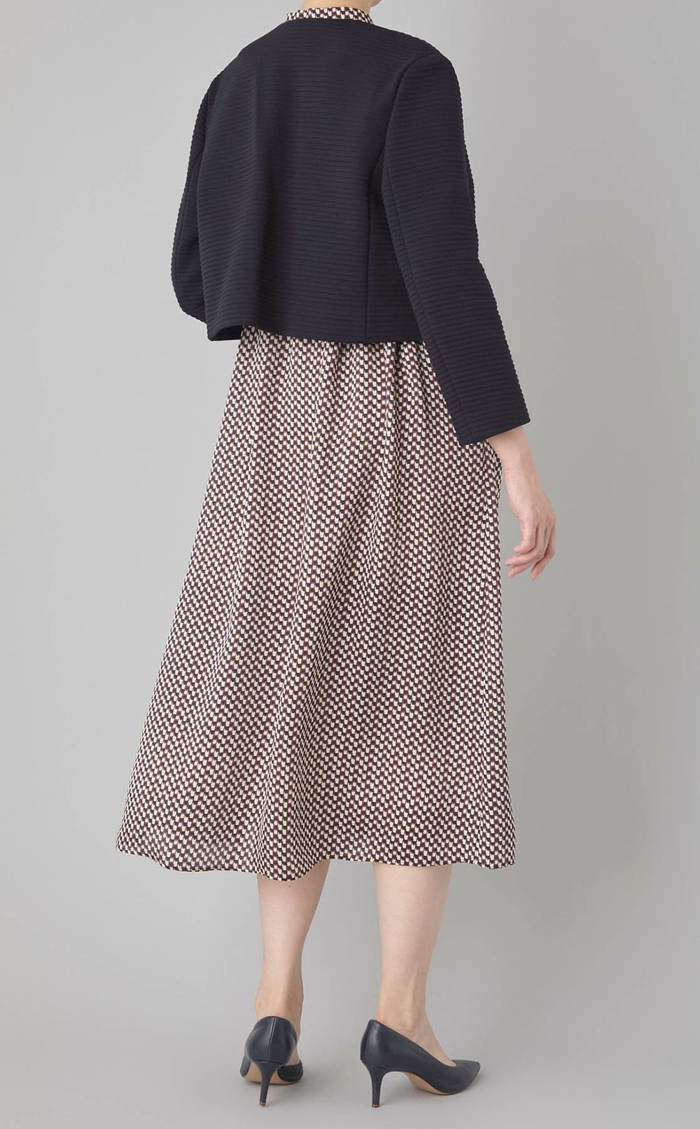 ジャージーノーカラージャケット