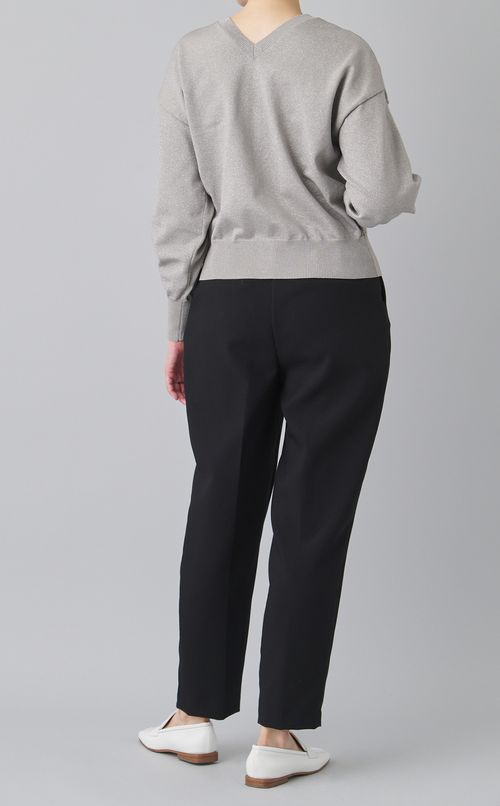 2wayラメ天竺ニットカーディガン