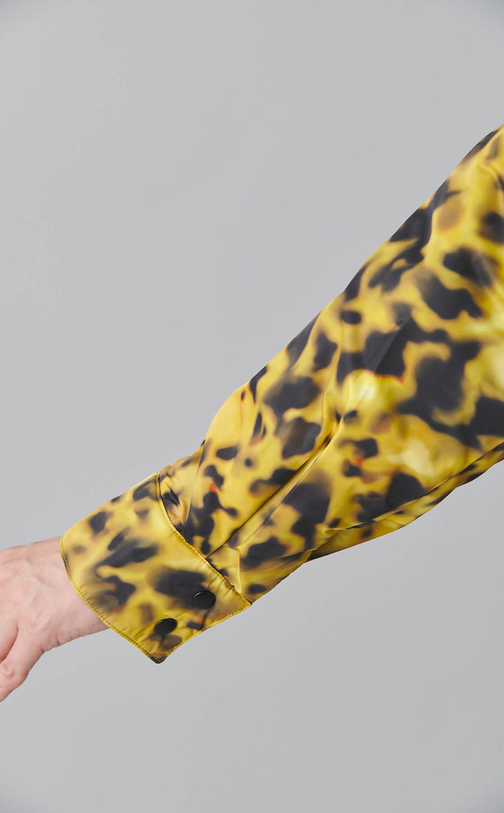 スポットプリントキルテッドブルゾン