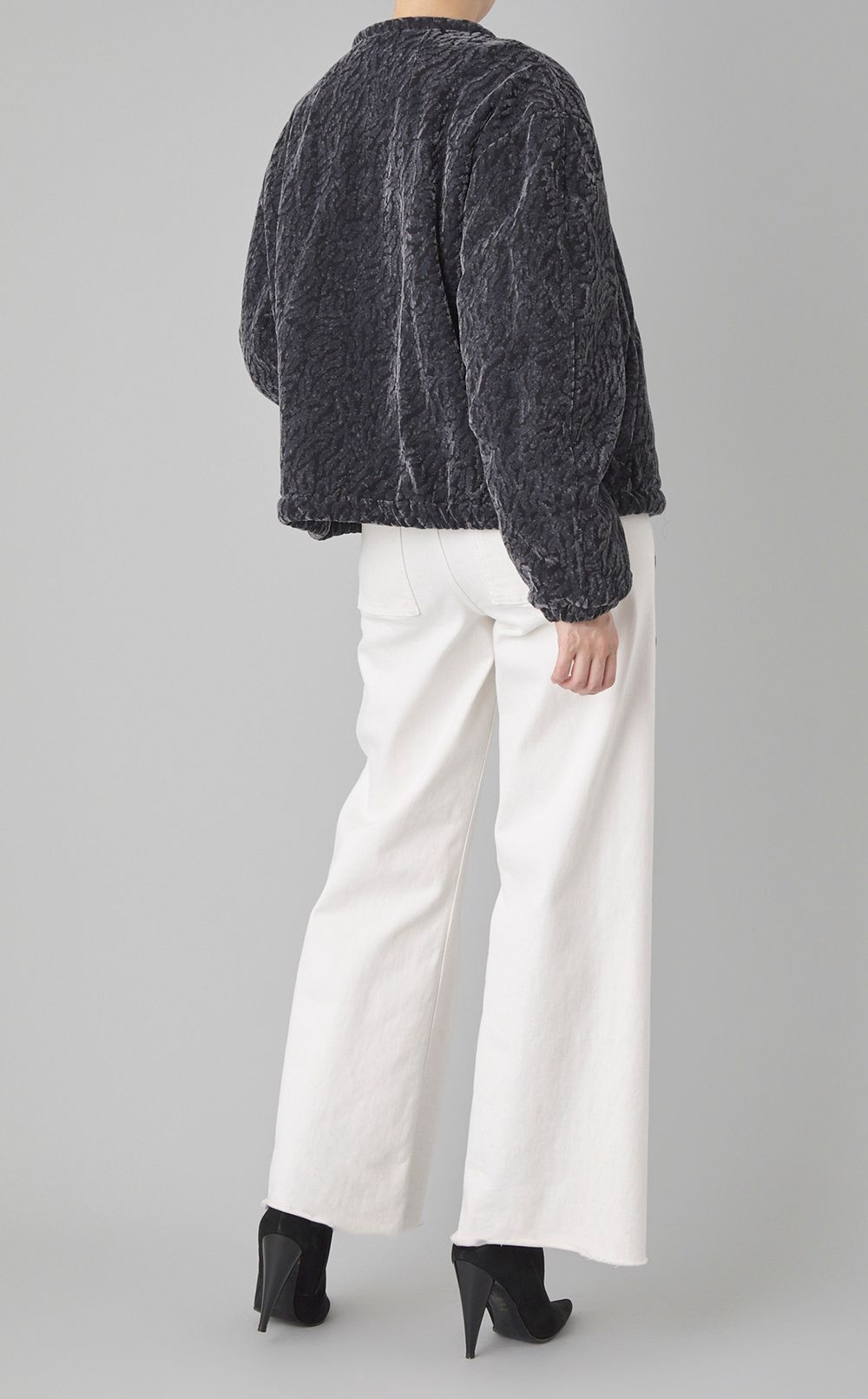 シャーリングボンバーブルゾン