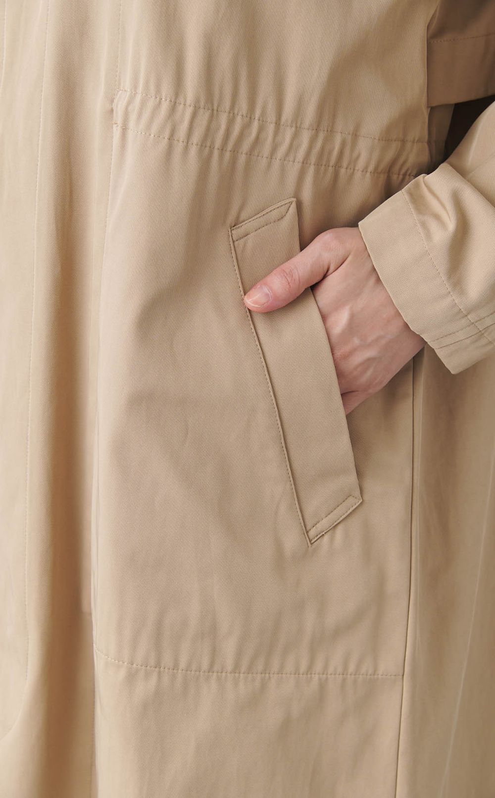 ベンチレーションステンカラーコート