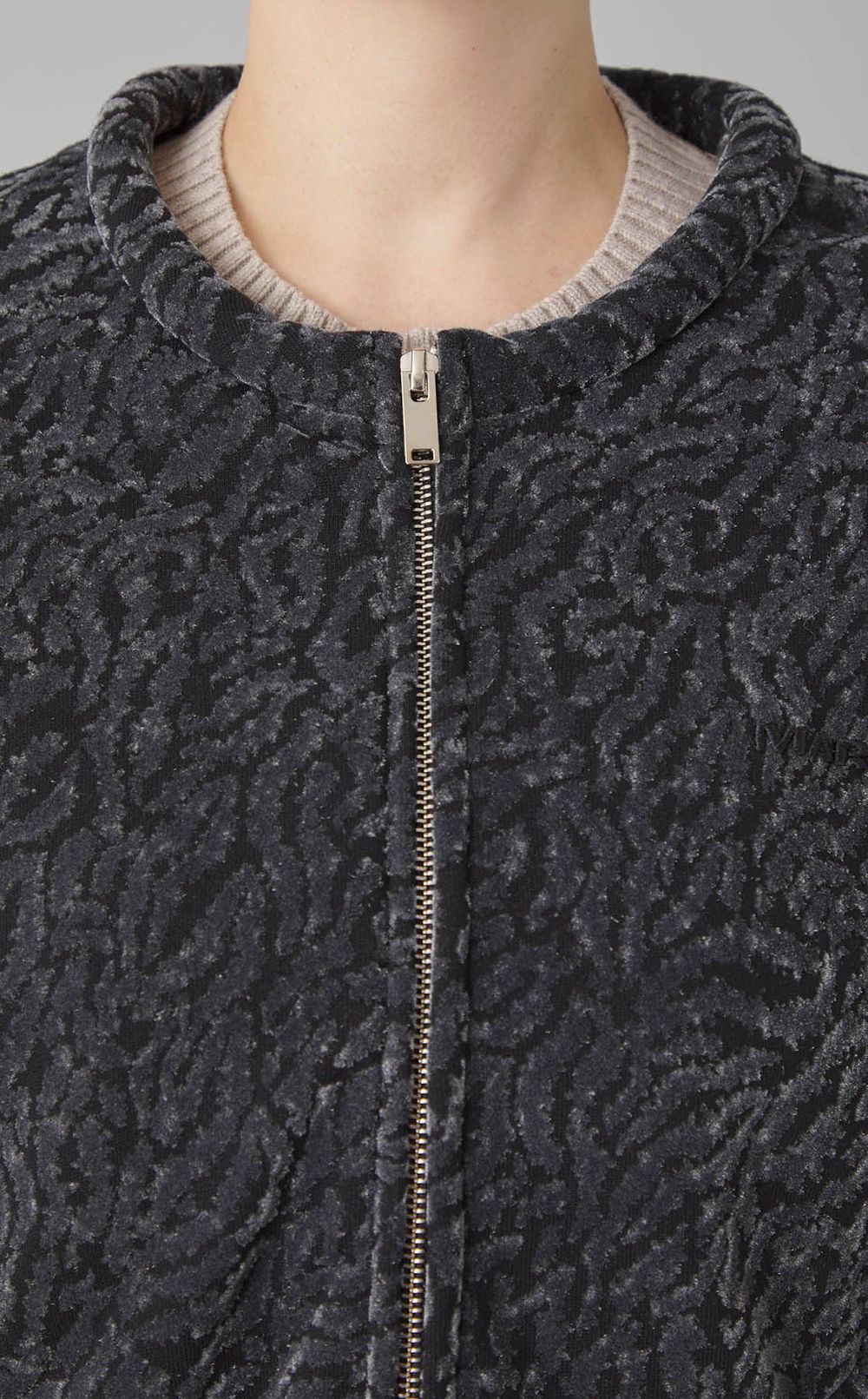 シャーリングボンバーブルゾン