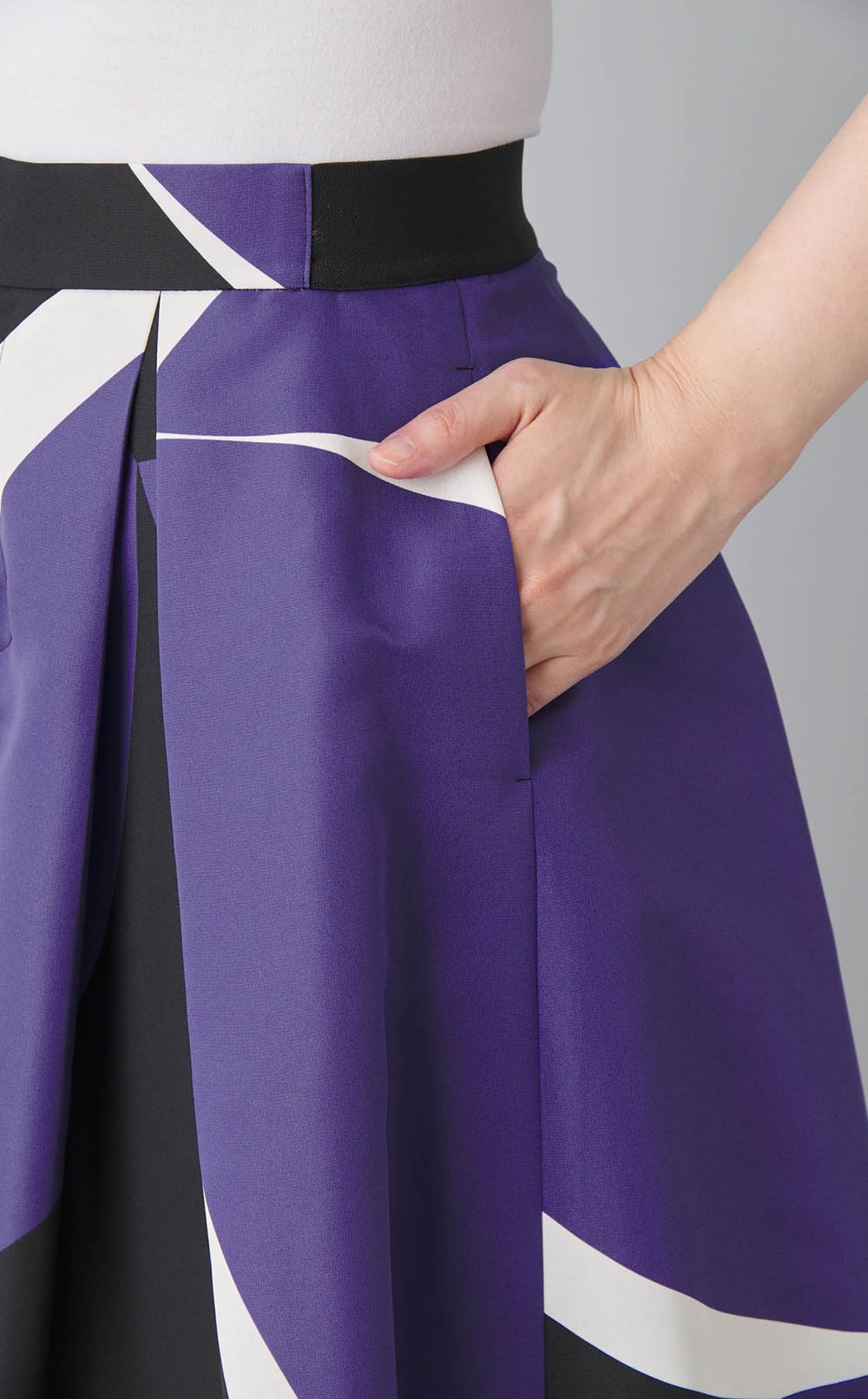 プリントボックスプリーツワイドパンツ