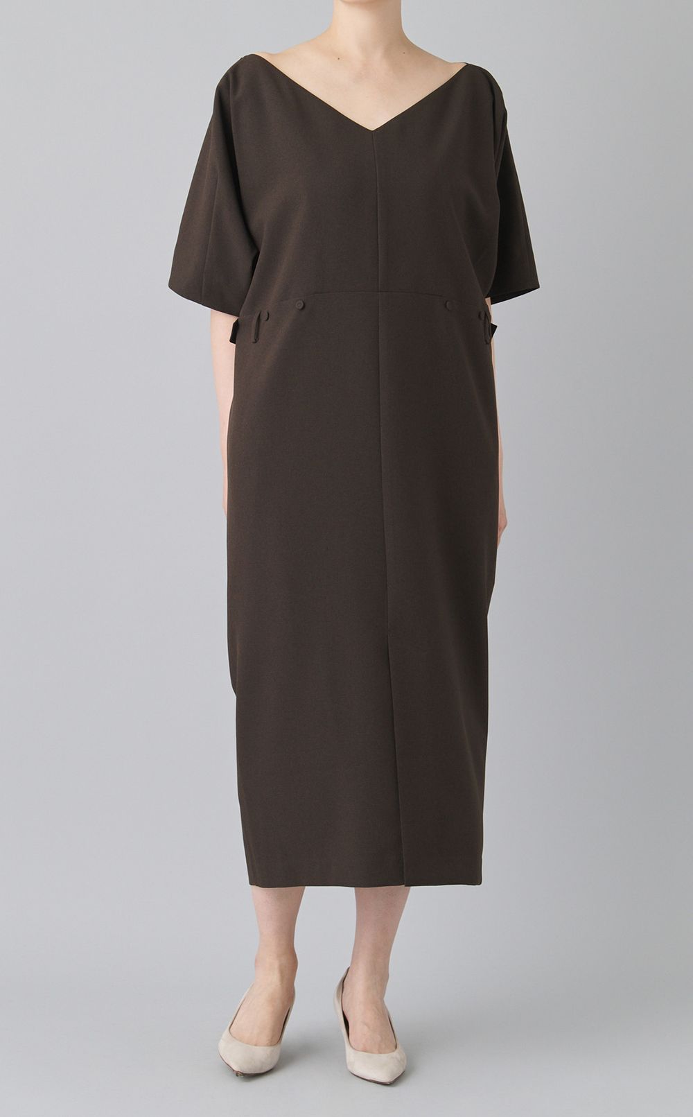 ドルマンスリーブスーツワンピース