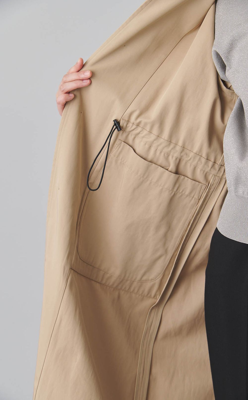 ベンチレーションステンカラーコート