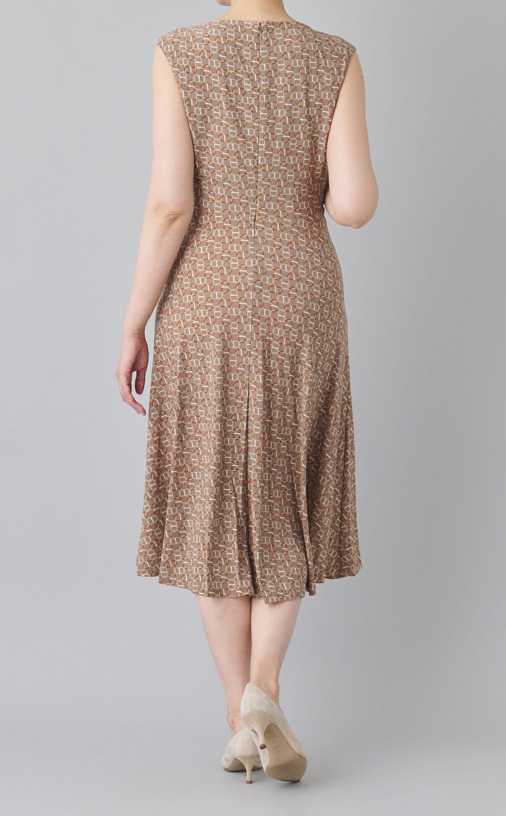 プリントジャージードレス