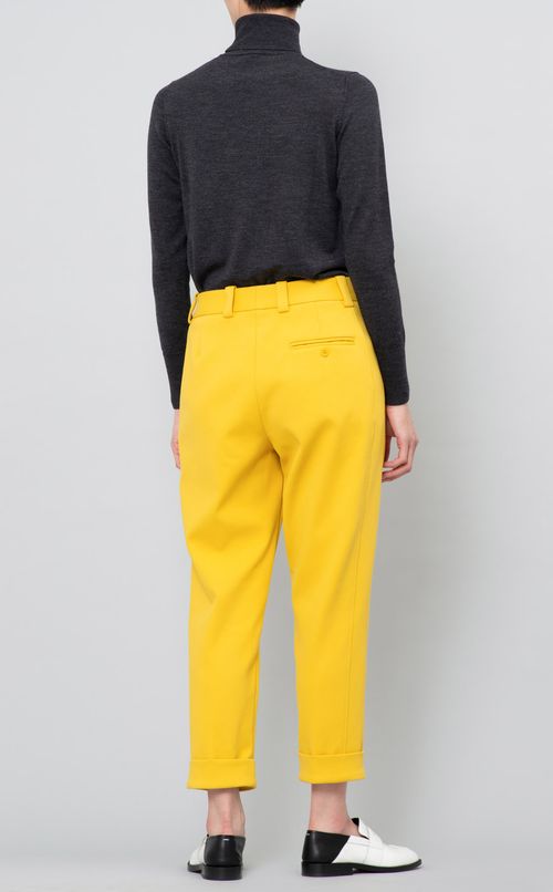 タックカラーテーパードパンツ