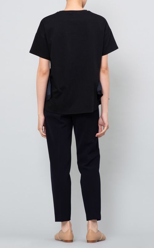 タフタラッフル切替ブラウス