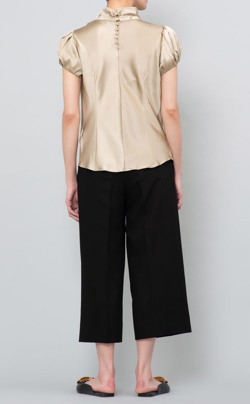 シルクサテンボウタイ付ブラウス