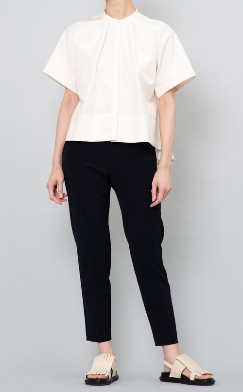 フロントタックフレアシャツ