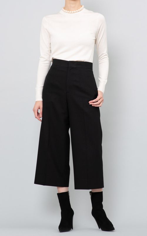 センタープレスワイドパンツ