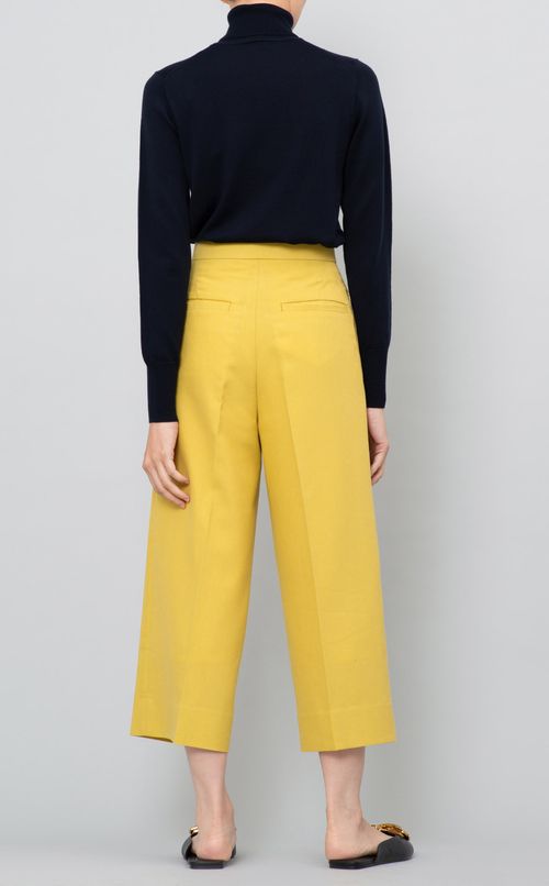 センタープレスワイドパンツ