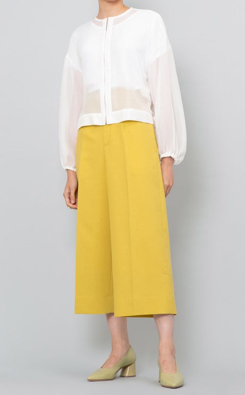 センタープレスワイドパンツ