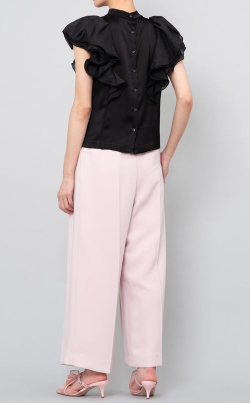 ラッフルスリーブブラウス