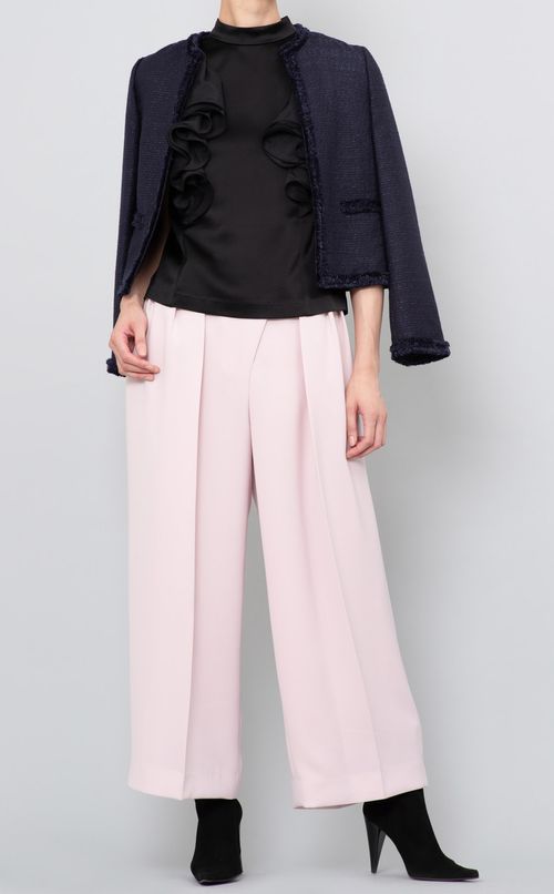 ラッフルスリーブブラウス