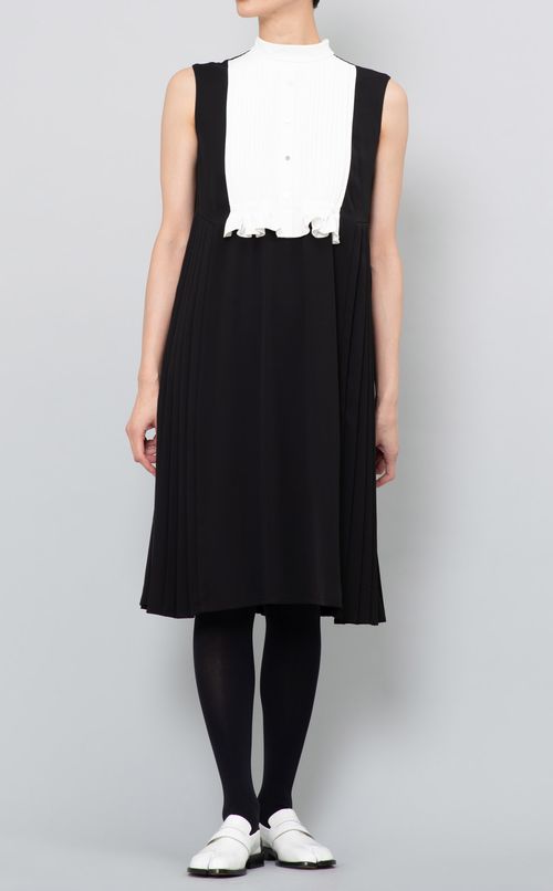 Aラインプリーツワンピース