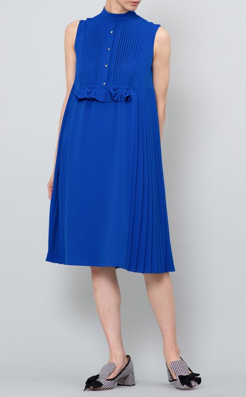 Aラインプリーツワンピース