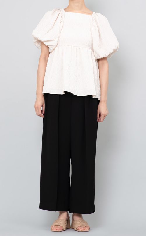 ジャガードチュニックブラウス