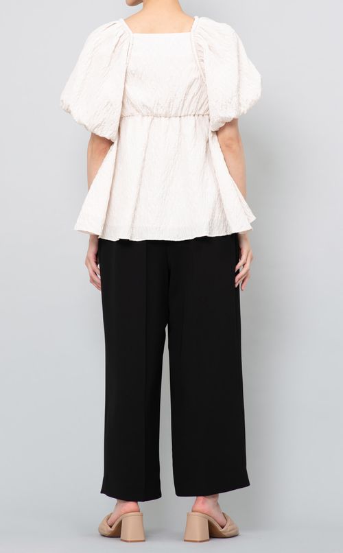 ジャガードチュニックブラウス