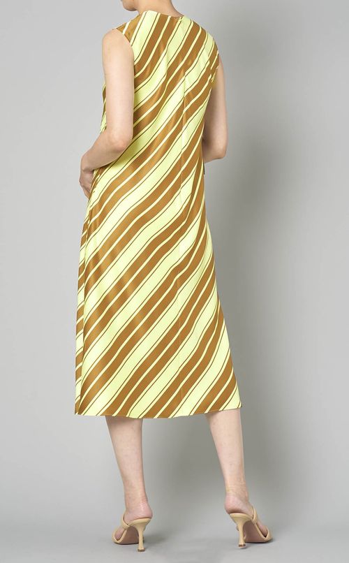 アシンメトリーボーダーワンピース