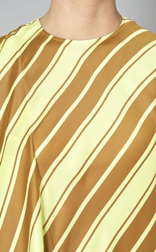 アシンメトリーボーダーワンピース