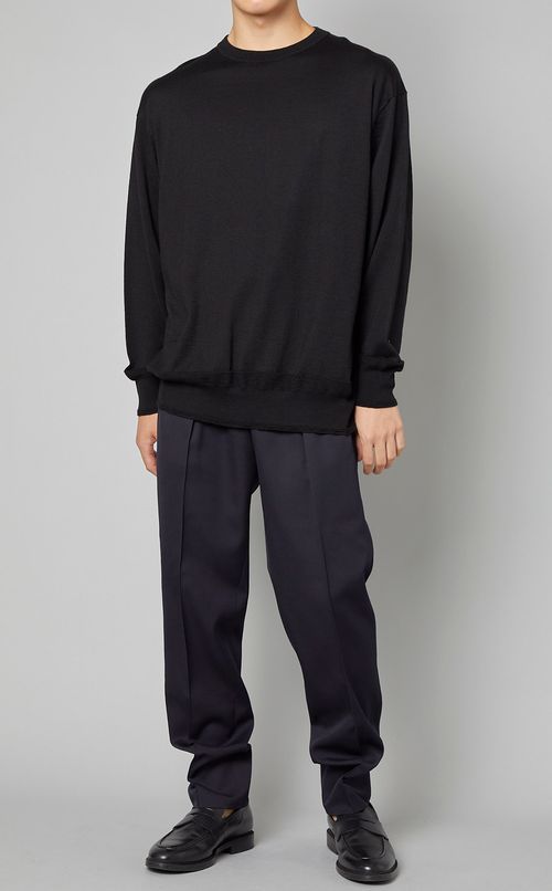 シルクウールプルオーバーニット