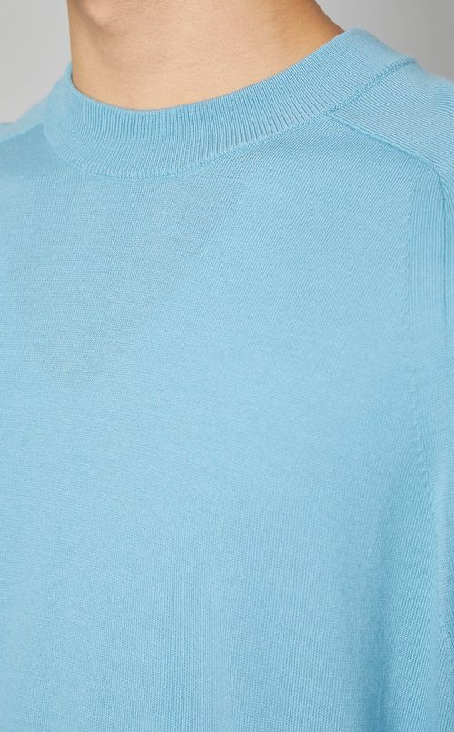 ウーステッドウールプルオーバーニット