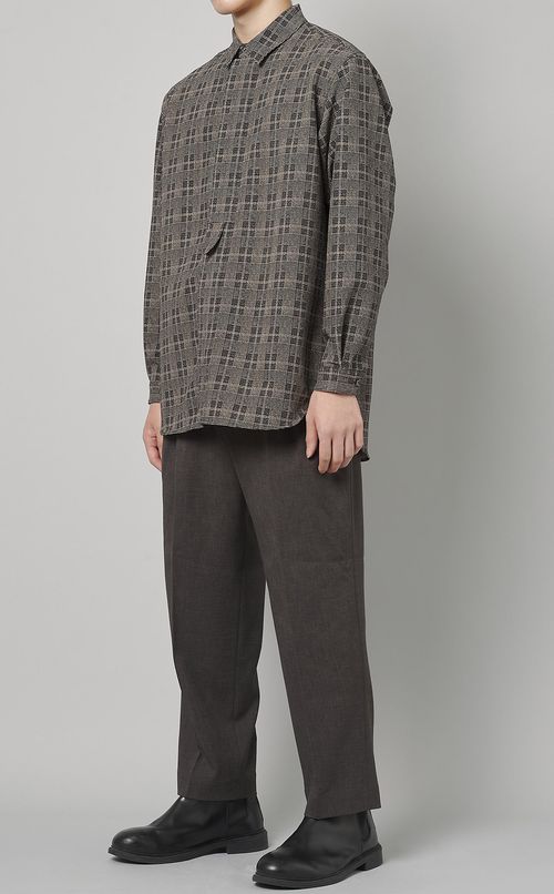 チェックドレスシャツ