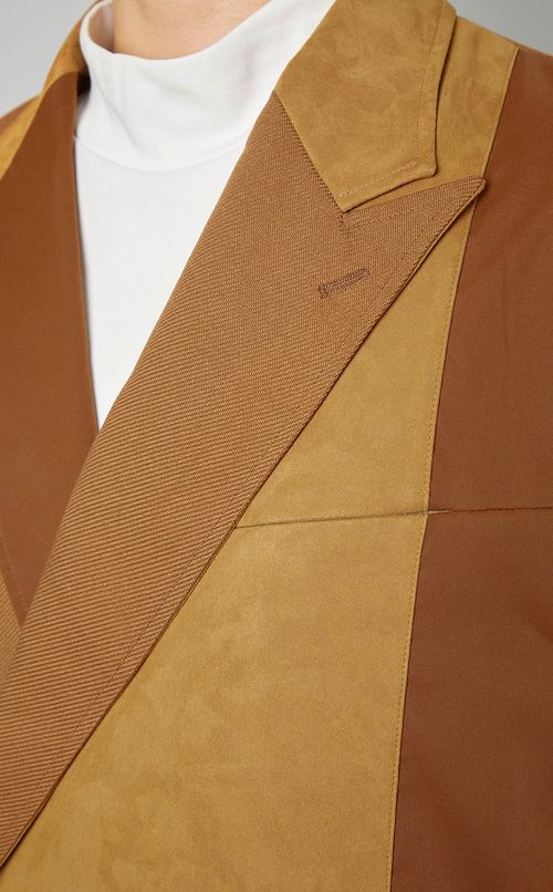 パッチワークダブルジャケット