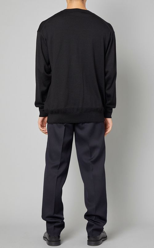 シルクウールプルオーバーニット