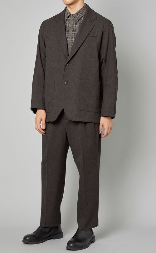 チェックドレスシャツ