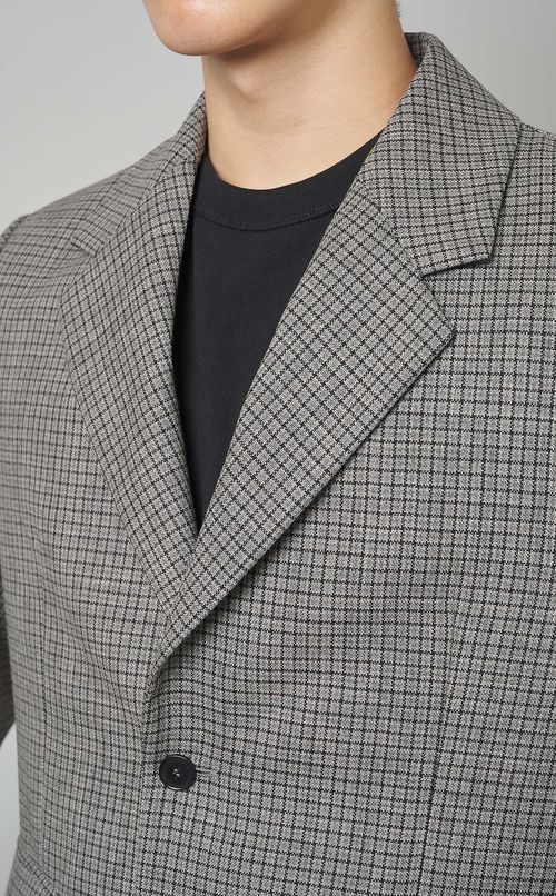 タータンチェック2Bジャケット