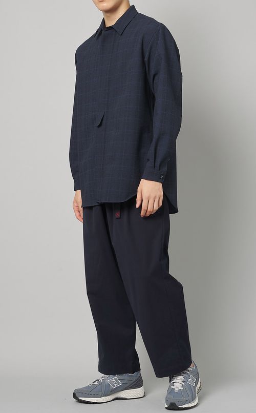 チェックドレスシャツ